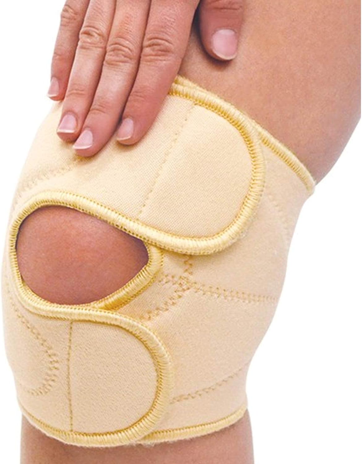 CKS Therapeutic Knee Stabilizer, Gentle Active Massage, 3 Support Pads, Open Patella Design
