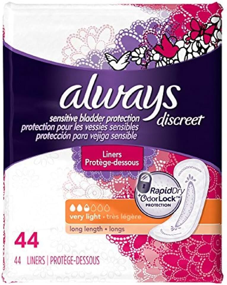 always discreet pads for bladder leaks