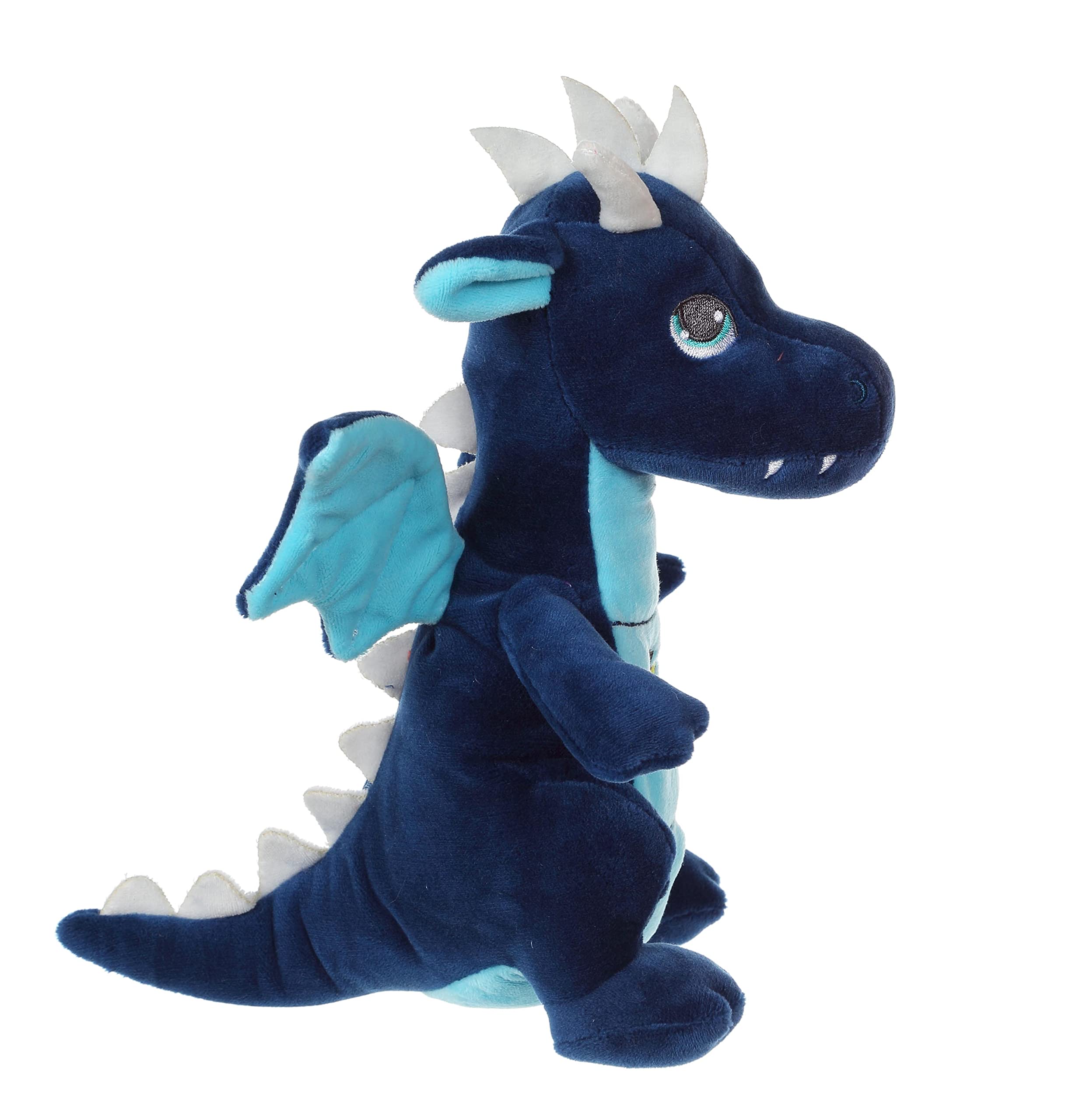 GIPSY TOYS - Drago sonoro 20 cm blu - Peluche per bambini - 071615