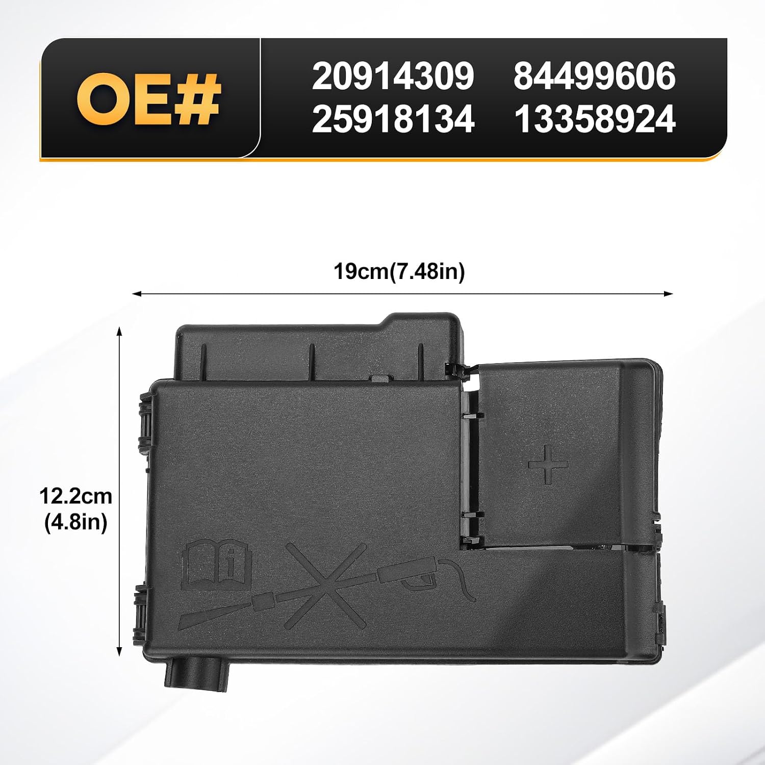 20914309 Fuse Box Battery Terminal with Cover for 2013-2016 Chevy Malibu,2010-2017 Regal Lacrosse, 2013-2019 Cadillac XTS ATS,Fuse Block Junction Block Replacement #84499606 25918134 13358924