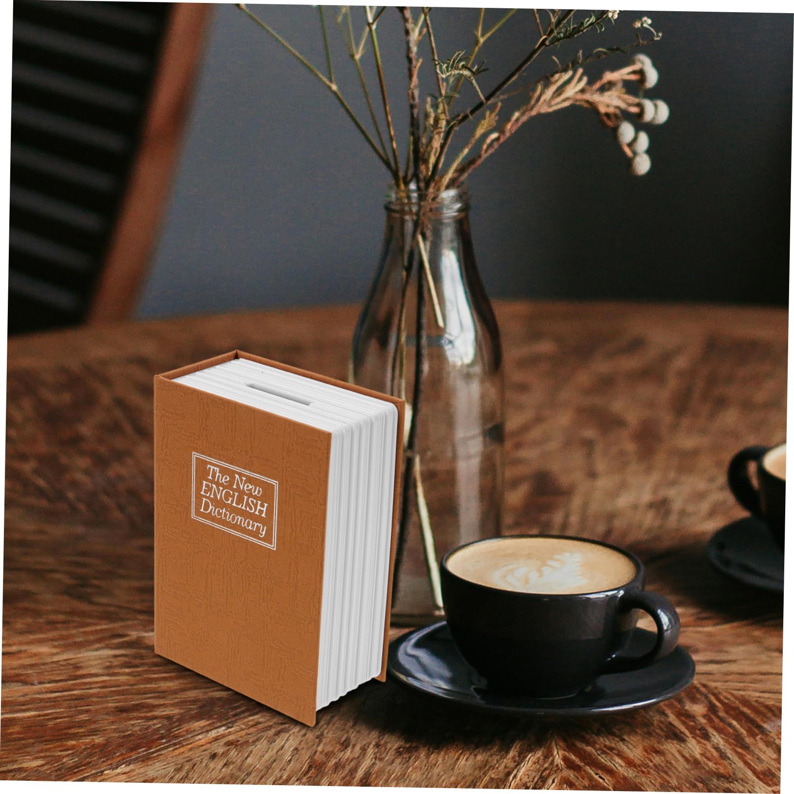 OSALADI 3piezas Caja De Ahorro Forma De Libro Con Cerradura Alcancía Creativa Para Monedas y Billetes Caja Fuerte Decorativa Para Habitaciones y Estudios