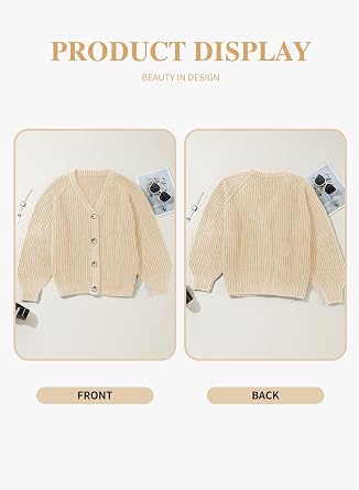 Eytino Womens Plus Size Cardigan Sweater | Long Sleeve Button Down Open Front Knit Outwear, Casual Loose Fit, 2026 Fall Fashion Daily Wear, 1X-5X