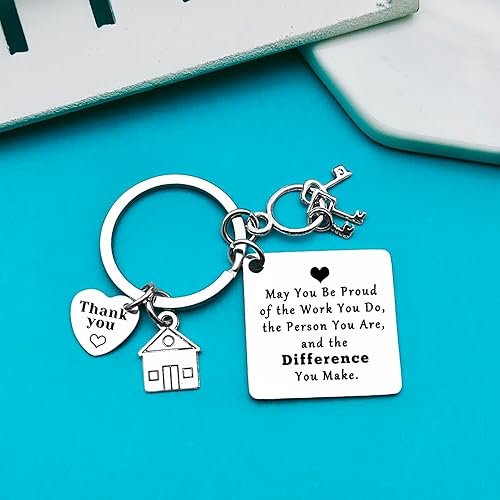 Miniatura 2 de Xiahuyu Regalos de agente inmobiliario, llavero de agradecimiento para agente de bienes raíces, regalo de agradecimiento para agente de bienes