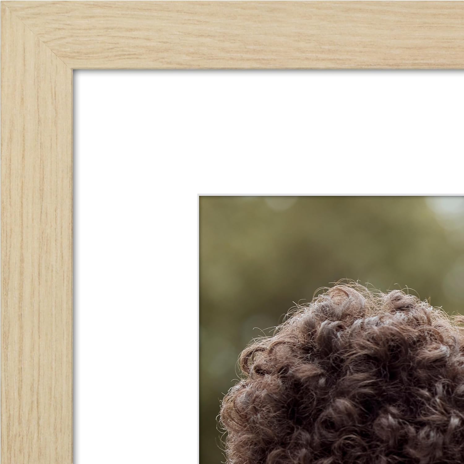 Americanflat 20x24 Picture Frame with Polished Plexiglass - Use as 16x20 Frame with Mat or Display 20x24 Photo Without Mat - Hudson Collection - Wide Picture Frames for Wall Display - Natural Oak