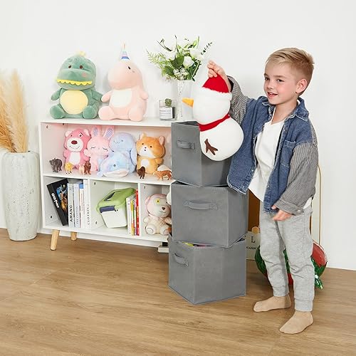Vista 5 de Toy Storage Organizer for Kids, Toy Storage Cabinet with Drawers, Boys and Girls Toy Shelf with Bins, Toy Organizer Kids Bookshelf with Storage for