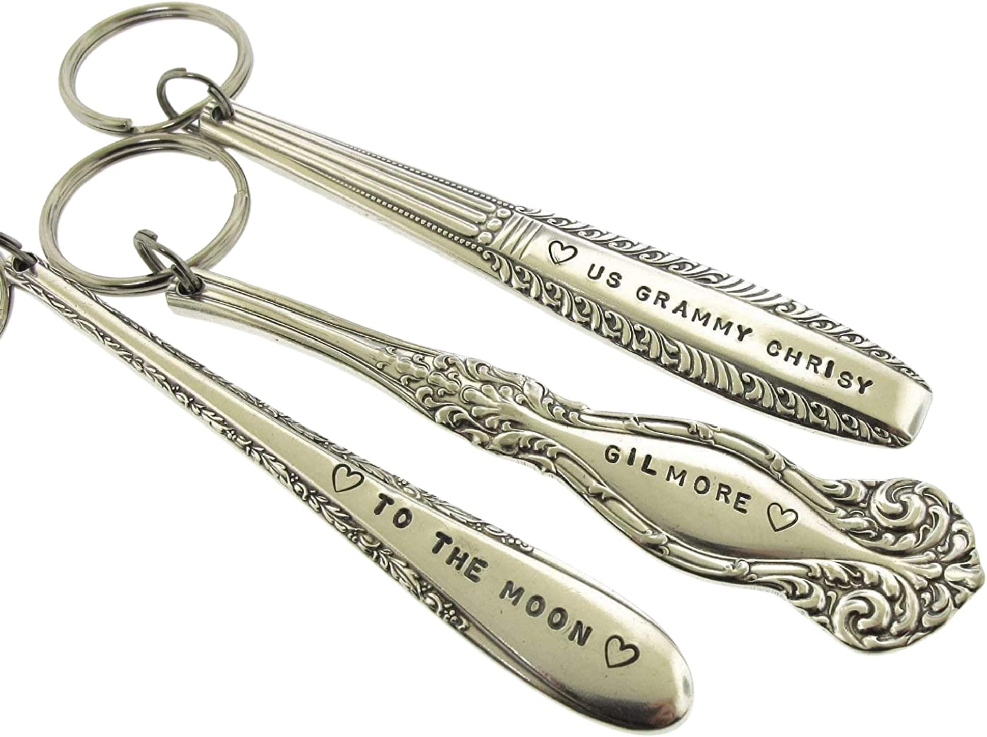 Vintage Flatware Keychain, custom made with your message