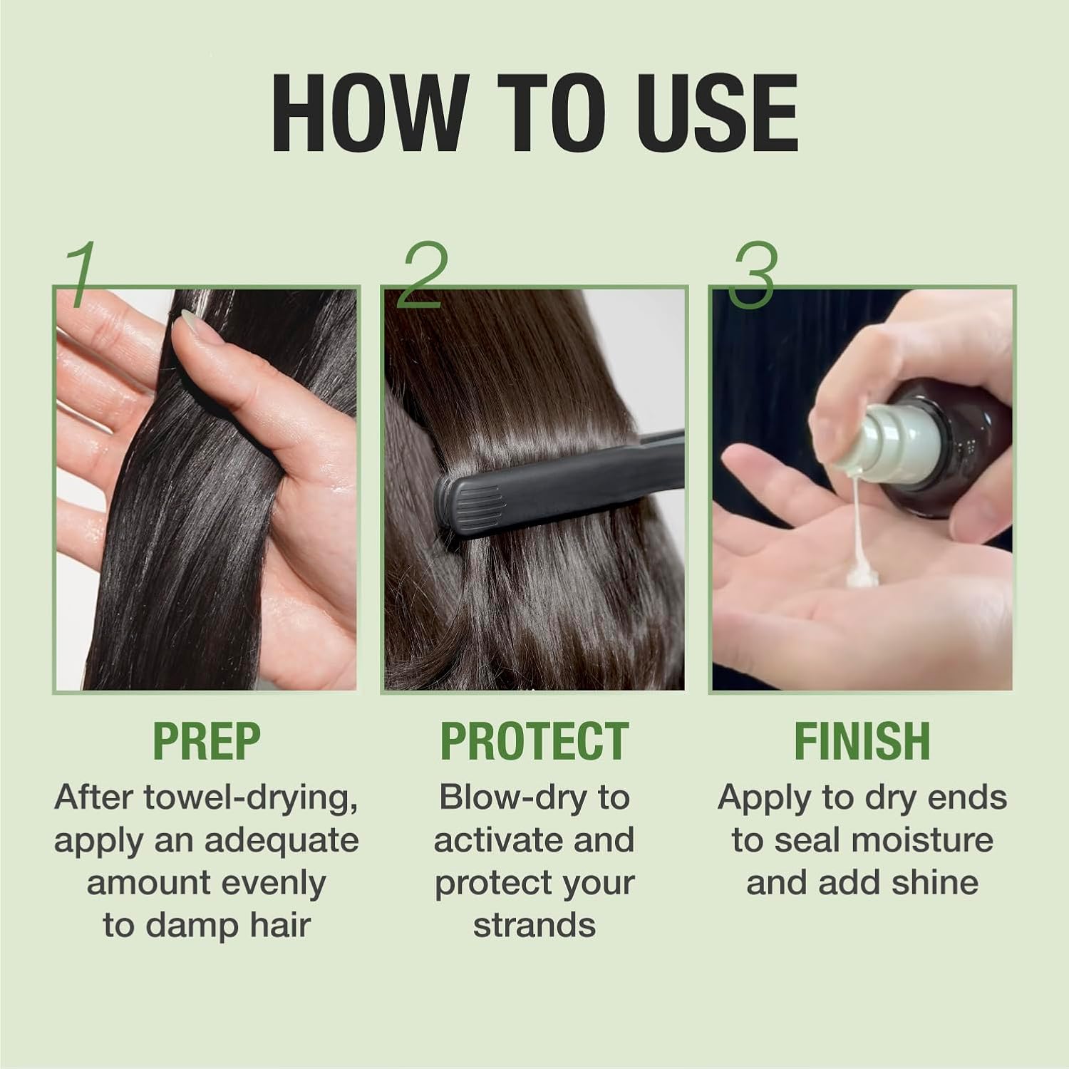 JUST AS I AM Hair Milk (4.39 fl oz) – Amino Acid Complex Heat Styling Care for Smooth, Soft, and Manageable Hair Finish - Image 6