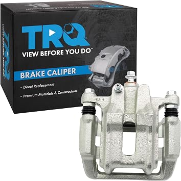 TRQ Rear Left Brake Caliper w/Bracket Drivers Side Compatible with 2001-2003 Acura CL 1999-2008 TL 2003-2011 Honda Element