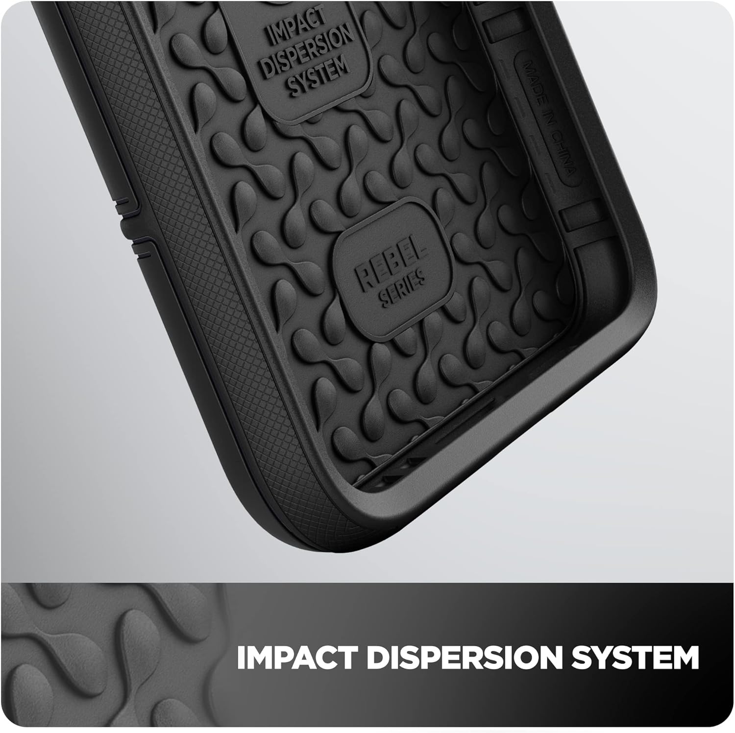 Encased Rebel Designed for Samsung Galaxy S22 Ultra Belt Clip Case, Protective Shockproof Case with Holster (Black) - Image 6