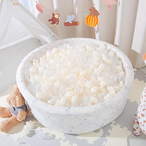 Miniatura 89 de STARBOLO Pelotas de estrella para niños pequeños, 100 unidades, estrellas de 2.55 pulgadas, sin ftalatos, sin BPA, no tóxicas, a prueba