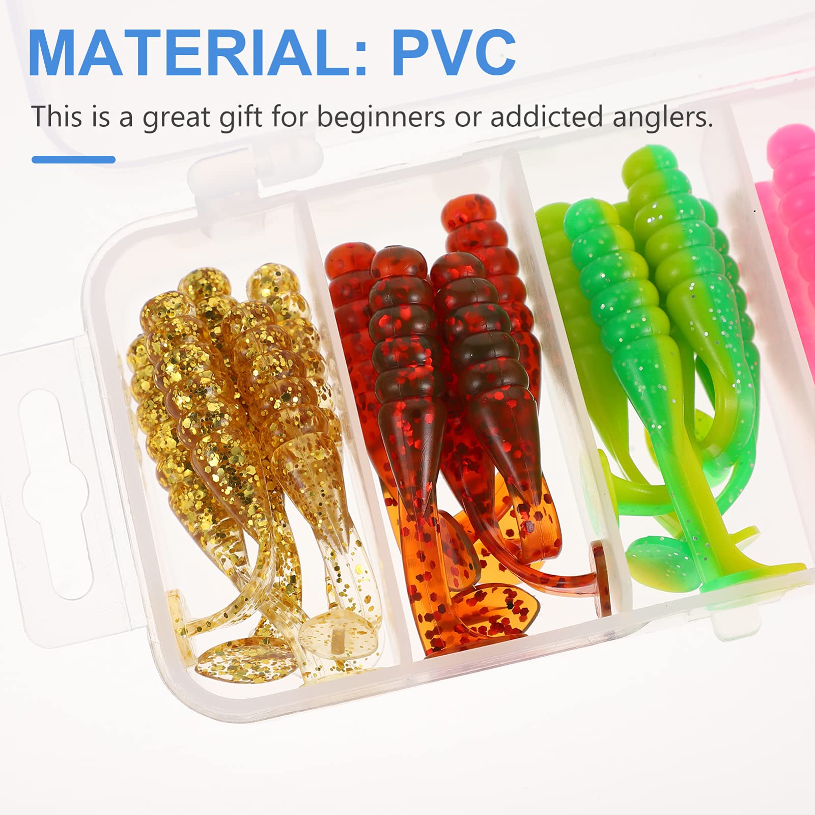 Kisangel Simulation Weicher Köder Hechtköder Gummifische Forellenköder Fischköder-Set Angeln Zubehör Garage Doppelt Simulation Von Fischködern Mini-simulationsköder PVC