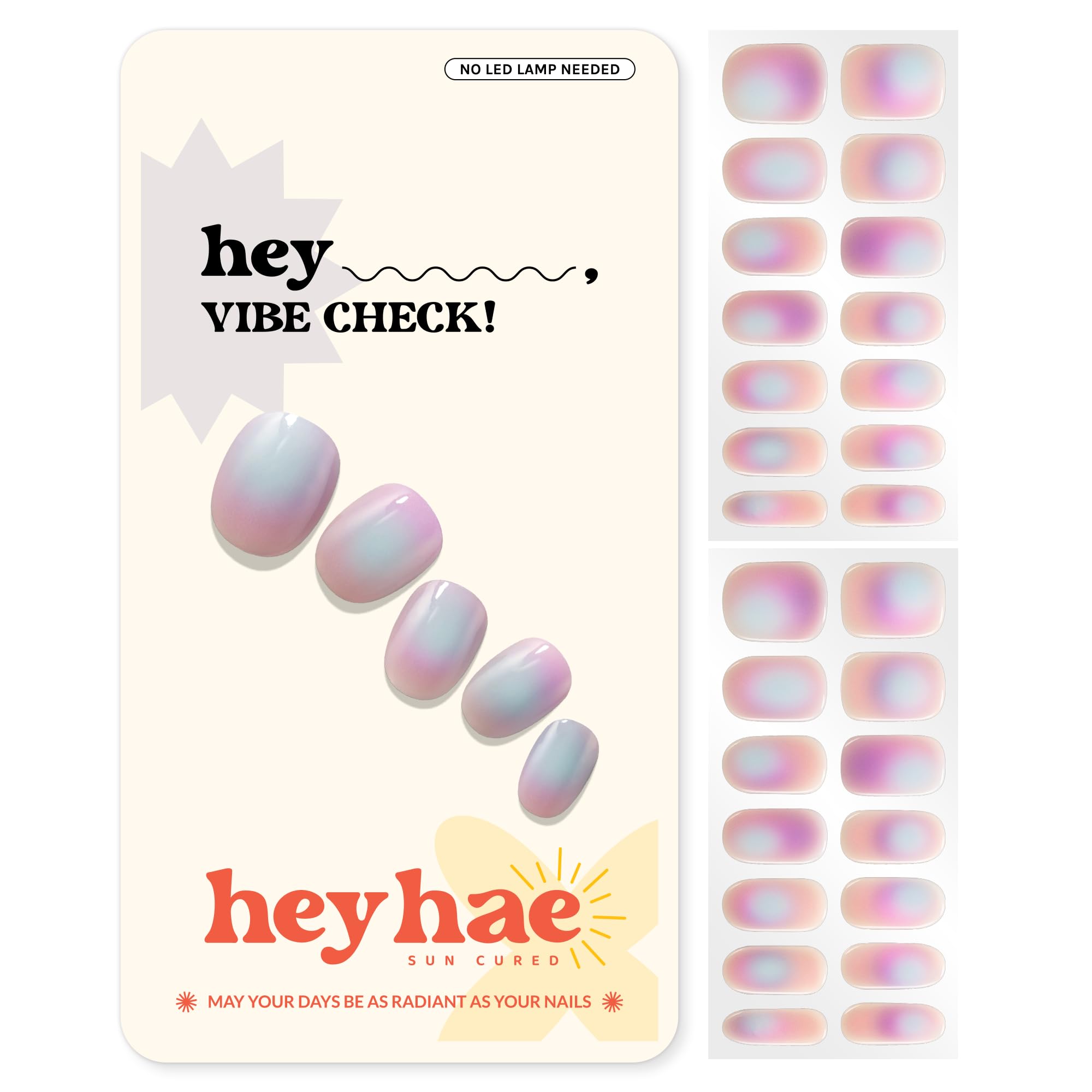Heyhae Midnight Rouge Gel Nail Strips - Bold Red Nails -17