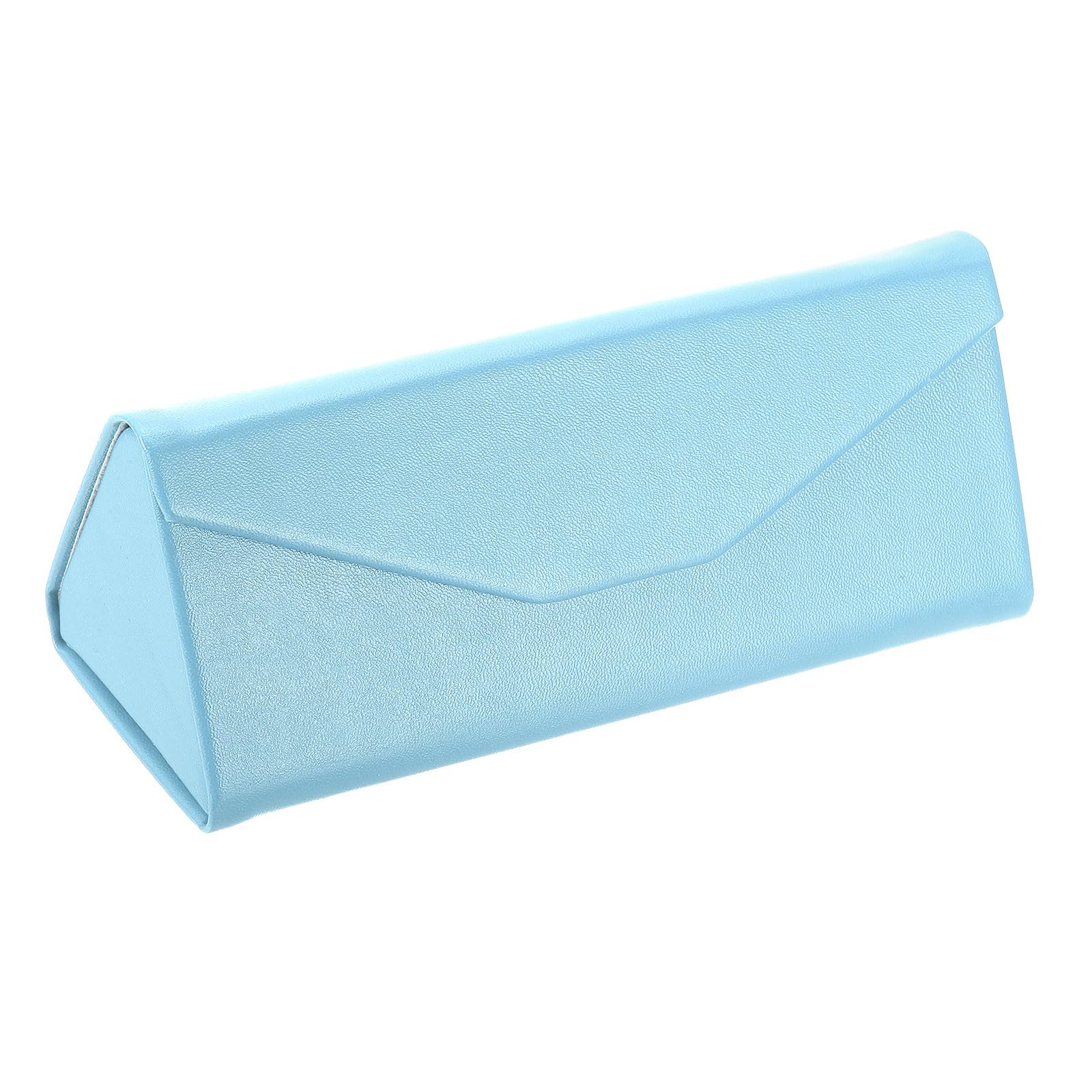 PATIKIL Foldable Glasses Case, Triangle Magnetic Sunglasses Organizer Case PU Leather Hard Eyeglass Case (1 Pcs)