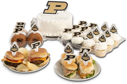 Desert Cactus Purdue Boilermakers Food Picks, Cupcake Toppers, 25 pcs