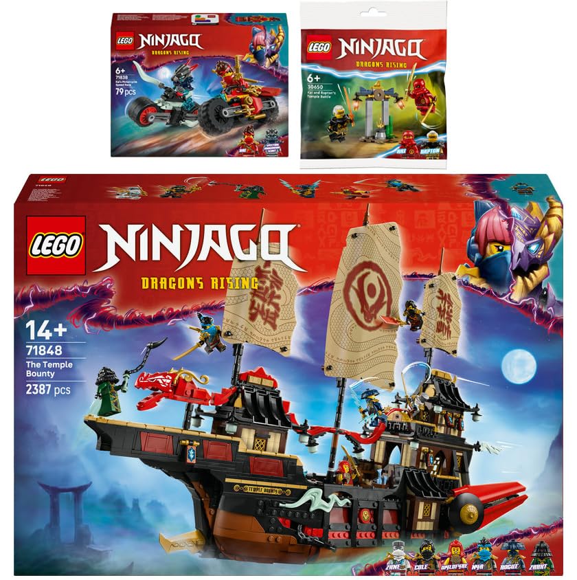 Amazon.com: Lego Set of 3: 71848 The Temple Flight Sailor, 71838