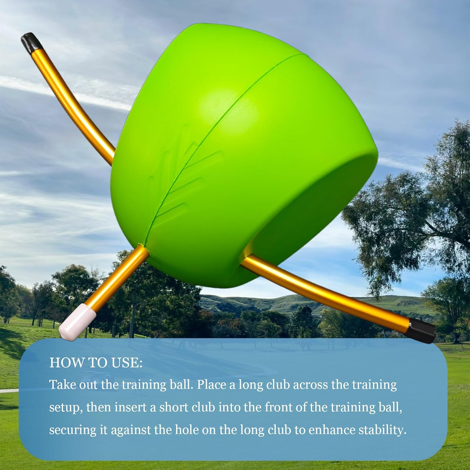 Golf Swing Trainer Aid,The Connector Golf Training Aid,Efficiency of Putting,Chipping,Golf Training Ball,Training Aid Enhance Hand Positioning for All Skill Levels-Portable