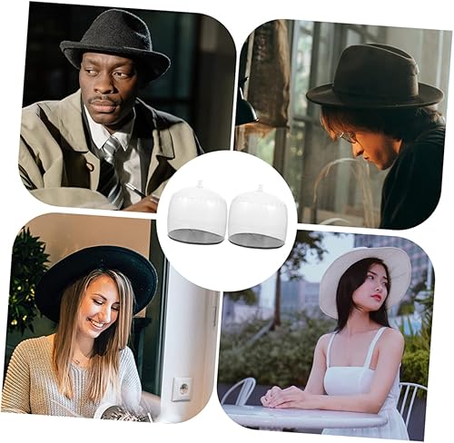 Miniatura 8 de CAXUSD 2 piezas de perchero para pelucas, moldeador de sombreros, arandela inflable para sombreros de PVC, para gorras de béisbol, sombrero