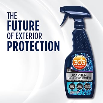 303 Graphene Nano Spray Coating for Cars, 15.5 oz | Delivers graphene protection with enhanced gloss, water beading, and UV resistance.