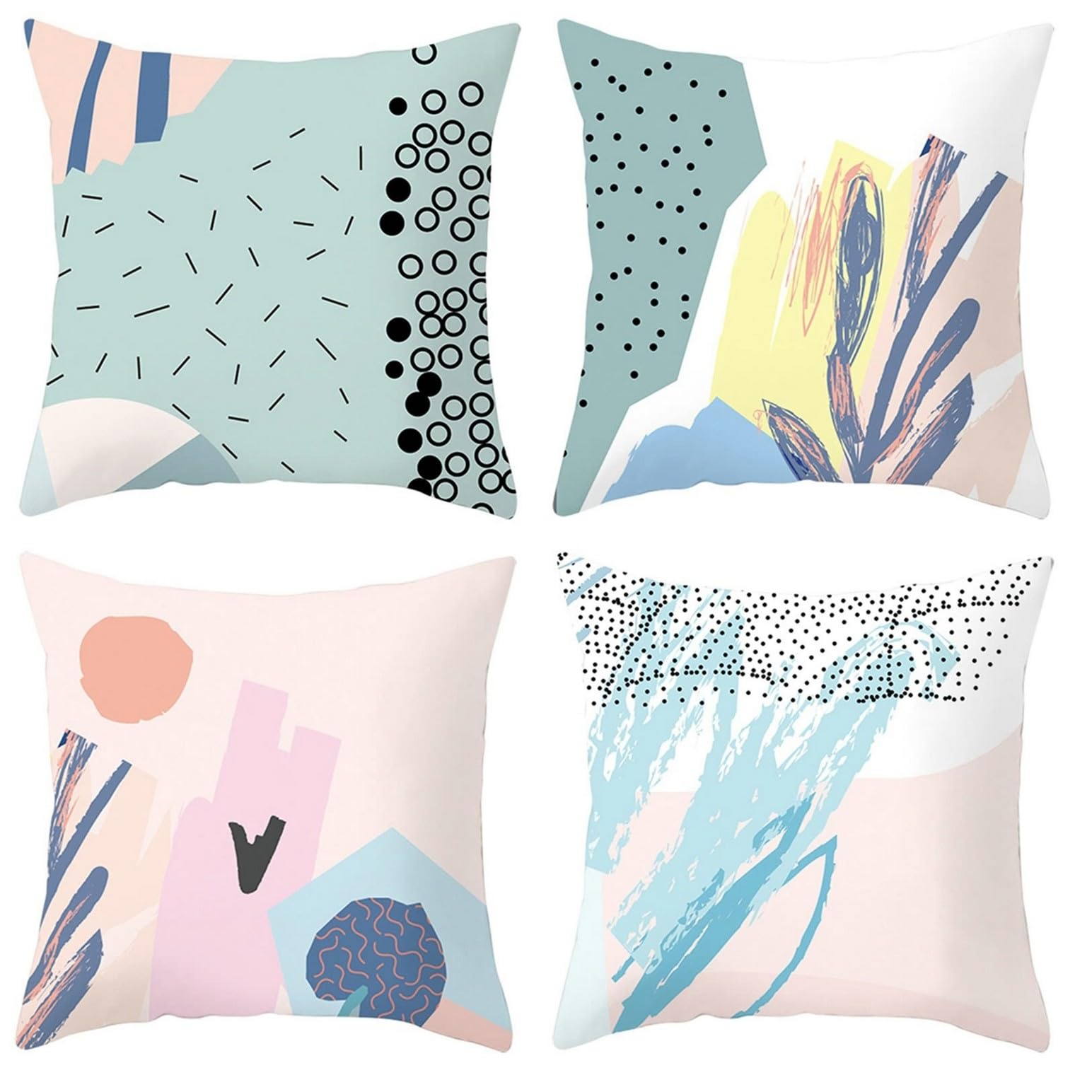 Housse coussin de grossesse en polyester de qualité, taie zippée durable 50x50 cm