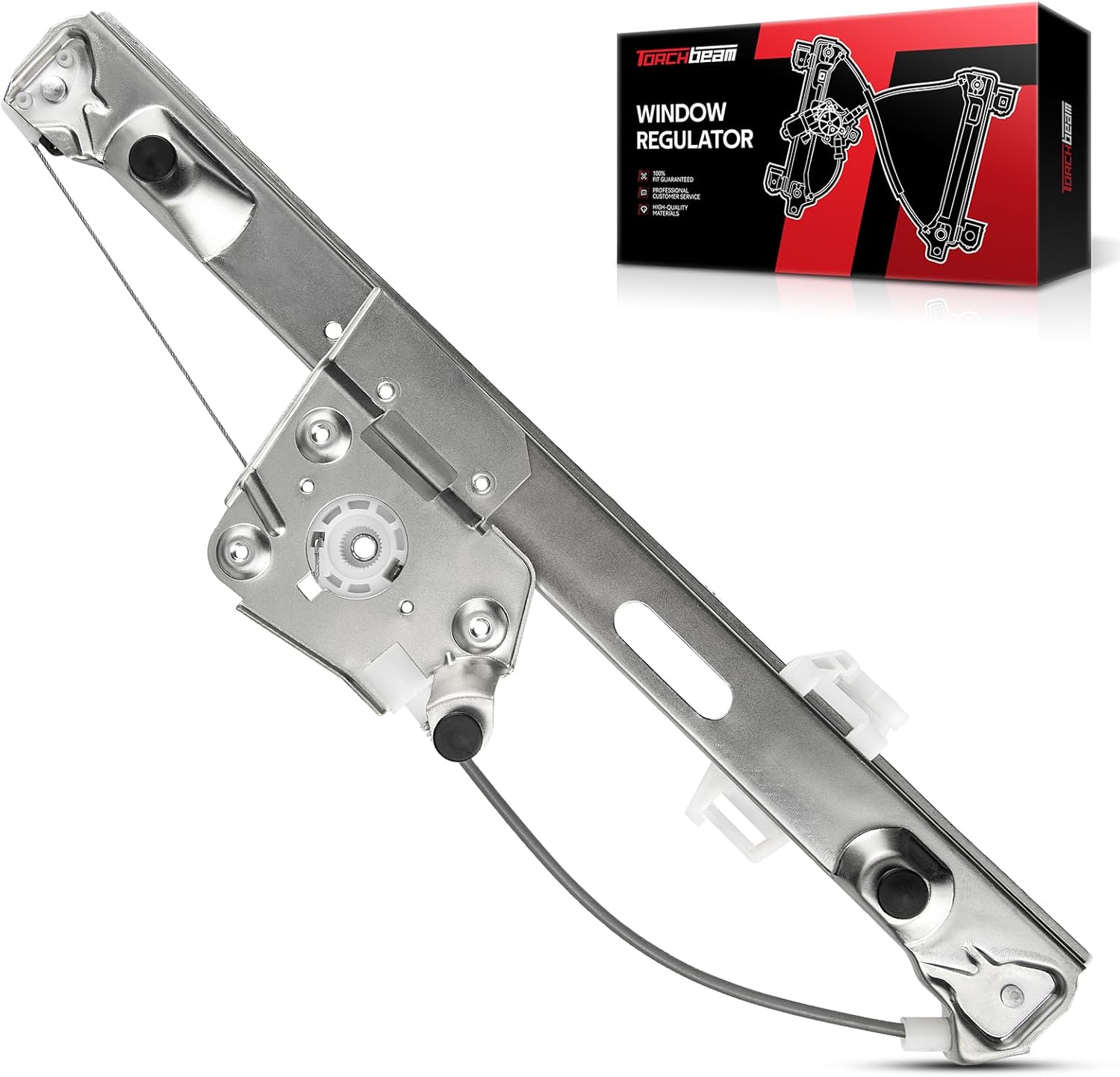 Torchbeam 748-524 Front Left Driver Side Power Window Regulator and Motor Assembly Compatible with 2004-2015 Titan,2005-2015 Armada,2004-2010 QX56