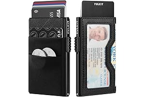 Leather Pop Up Card Wallet for Men