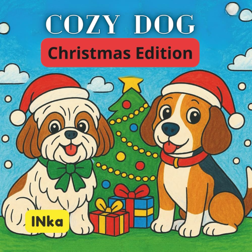 Cozy Dog Christmas Edition: Cozy Dog Coloring Book
