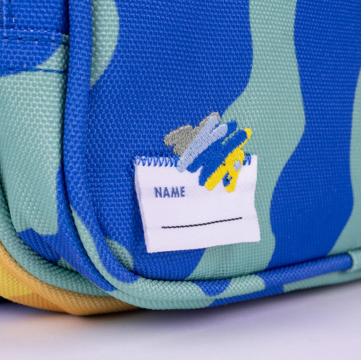 MILAN Blue Odyssey Special Series 4 Zip Pencil Case with Flap - Image 3