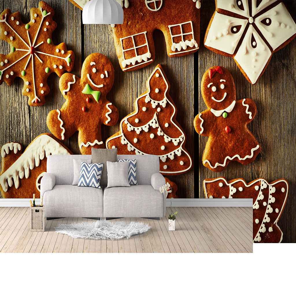 Poster mural géant Noël 3D pour réchauffer l'ambiance du restaurant