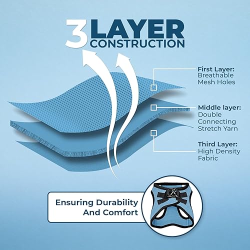 Miniatura 4 de Best Pet Supplies - Arnés Voyager Step-in Air hecho de malla apta para todos los climas arnés tipo chaleco para colocar por las patas para perros