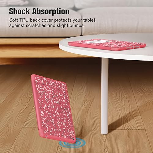 Miniatura 7 de Fintie SlimShell - Funda para iPad de 9, 8 y 7 generación (modelo 202120202019) de 10.2 pulgadas, soporte para lápices incorporado cubierta trasera