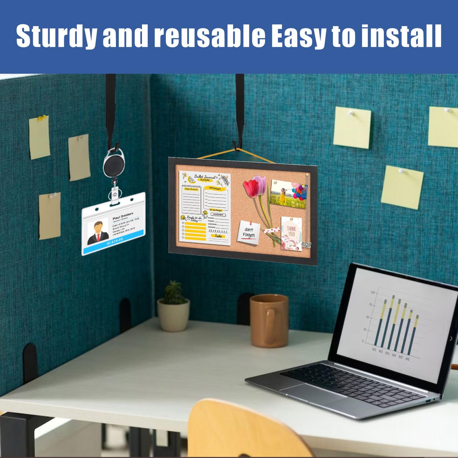 Mirror For Office Cubicle Cubicle Hanger SENENQU 18 PCS Adjustable S 1 3/8  Inch To 3 1/2 Inch Universal Partition Hanger Set Metal Black Cubicle Hooks  Door Mirror Hanger With Screwdriver For, image size:1600x1600