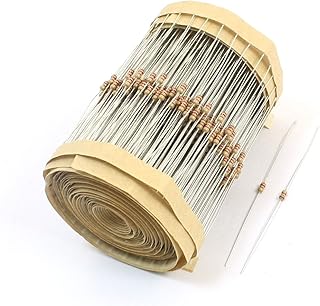 Aexit 600 Pcs Fixed Resistors axia-l Lead 4 Color Ring Carbon Film Fix Resistors 1/8W Single Resistors 120 Ohm