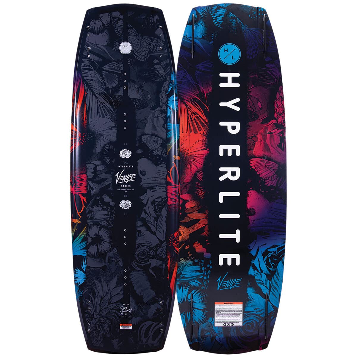 Hyperlite Venice Wakeboard - Blue Red - Biolite 3 Core - Satin Flex