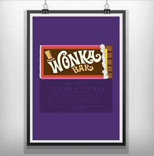 Charlie and the chocolate factory minimal minimalist movie film print poster A5,A4,A3,A2,A1