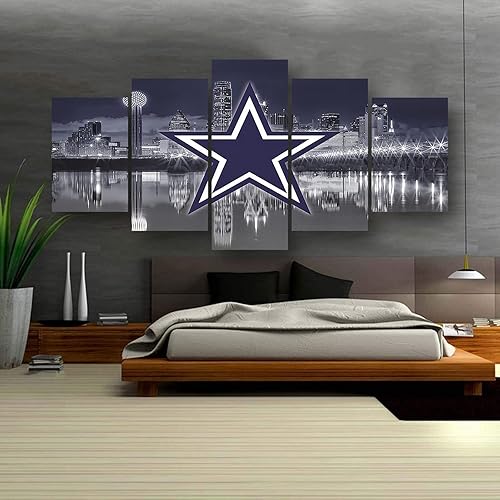 Miniatura 6 de Póster de fútbol americano de los Dallas City Cowboys, diseño deportivo, lienzo para pared, diseño artístico, decoración del hogar, marco grande,