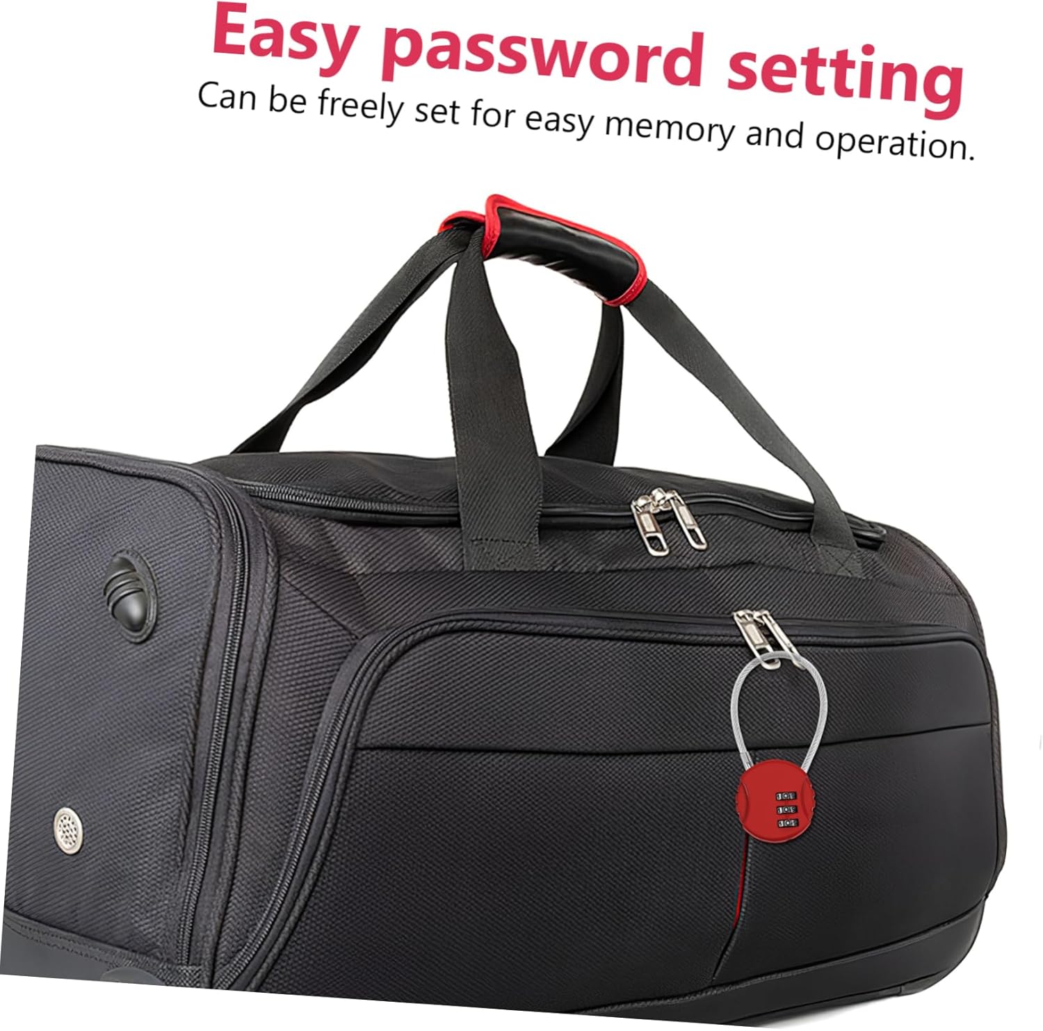 Padlocks Furniture Locks Lock Luggage Suitcase 10 Pcs Metal Travel Locks Password Protection for Suitcases Backpacks Carrying Rope