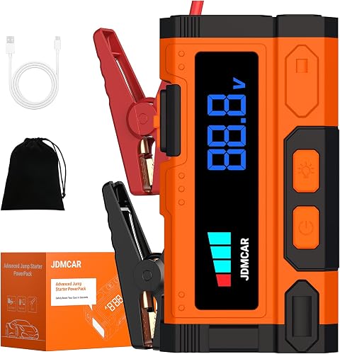 Starthilfe Powerbank für Pkw 𝟏𝟏𝟎𝟎𝟎𝐀-JDMCAR Auto Starthilfe Powerbank, Jumper Sta