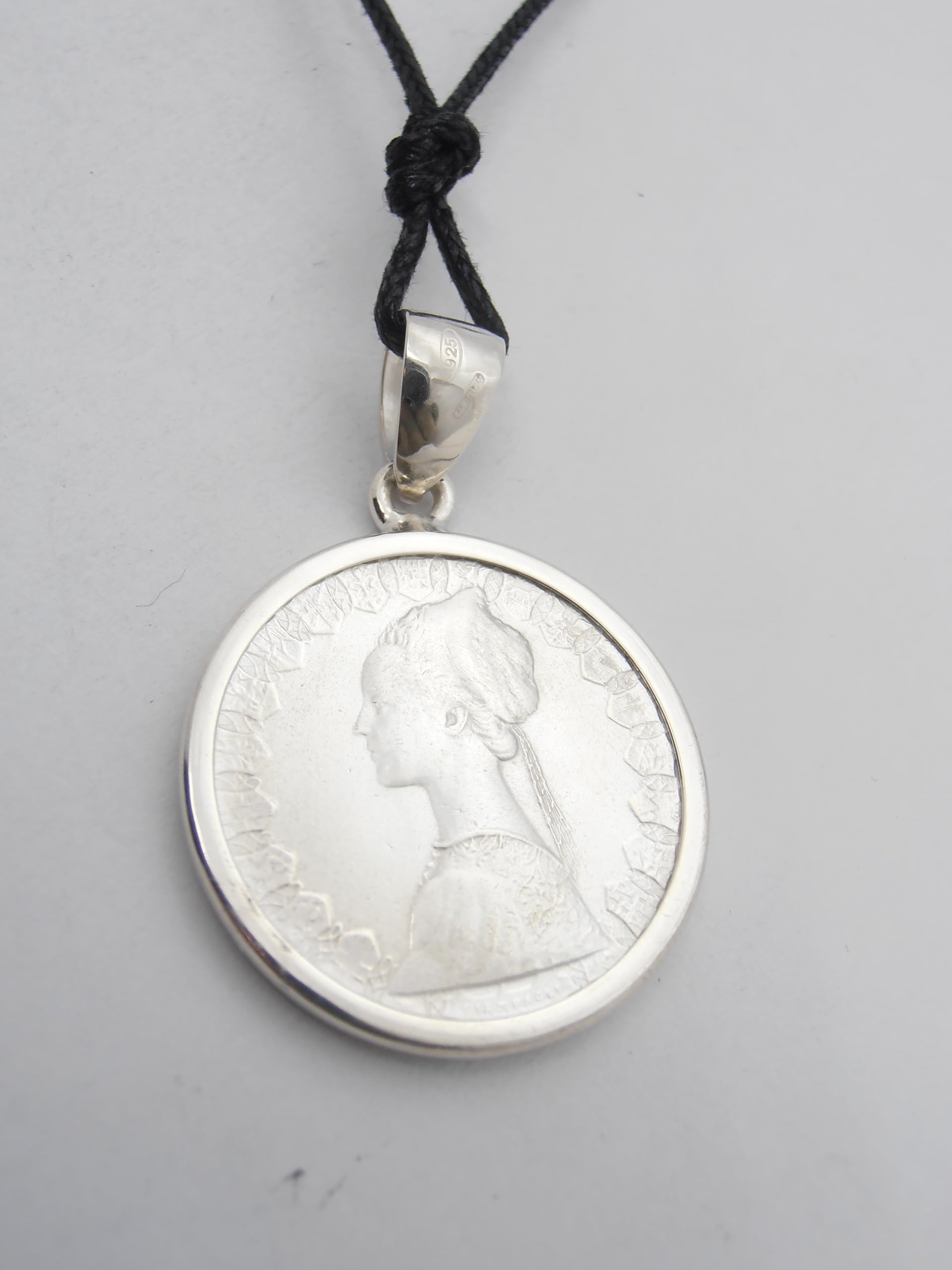 Ciondolo in Argento 925 con 500 Lire d'Argento serie Caravelle - Pendente con Girocollo
