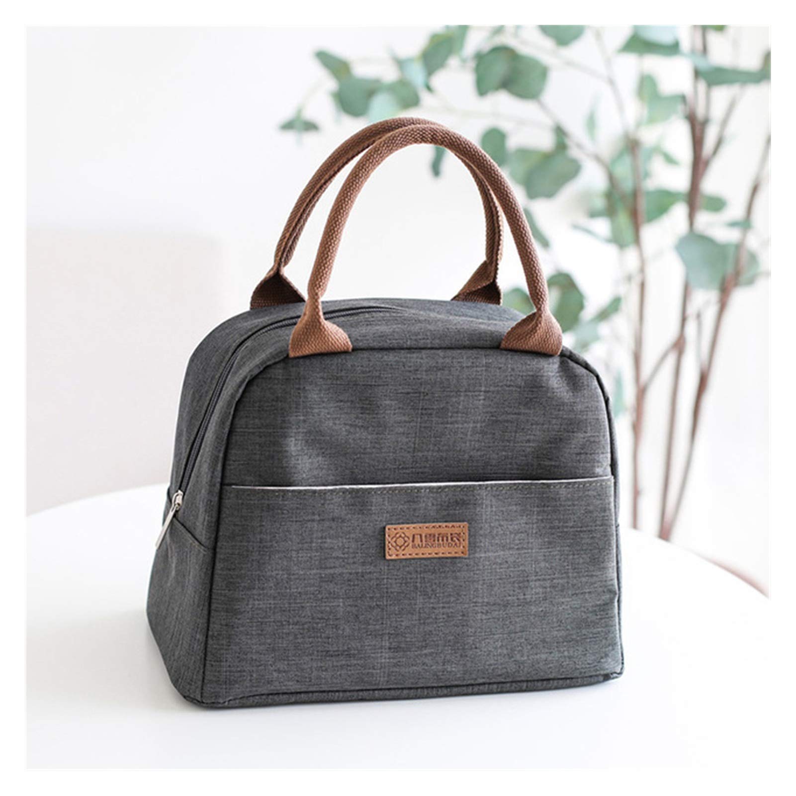 Borse frigo Portatile Addensare Borsa per il pranzo Viaggio Unisex Scatola per cena termica Alimento Caso fresco NECESSABILE NECESSABILE PICNIC SNACK BACK ACCESSORI ACCESSORI(Color:E Dork Gray)