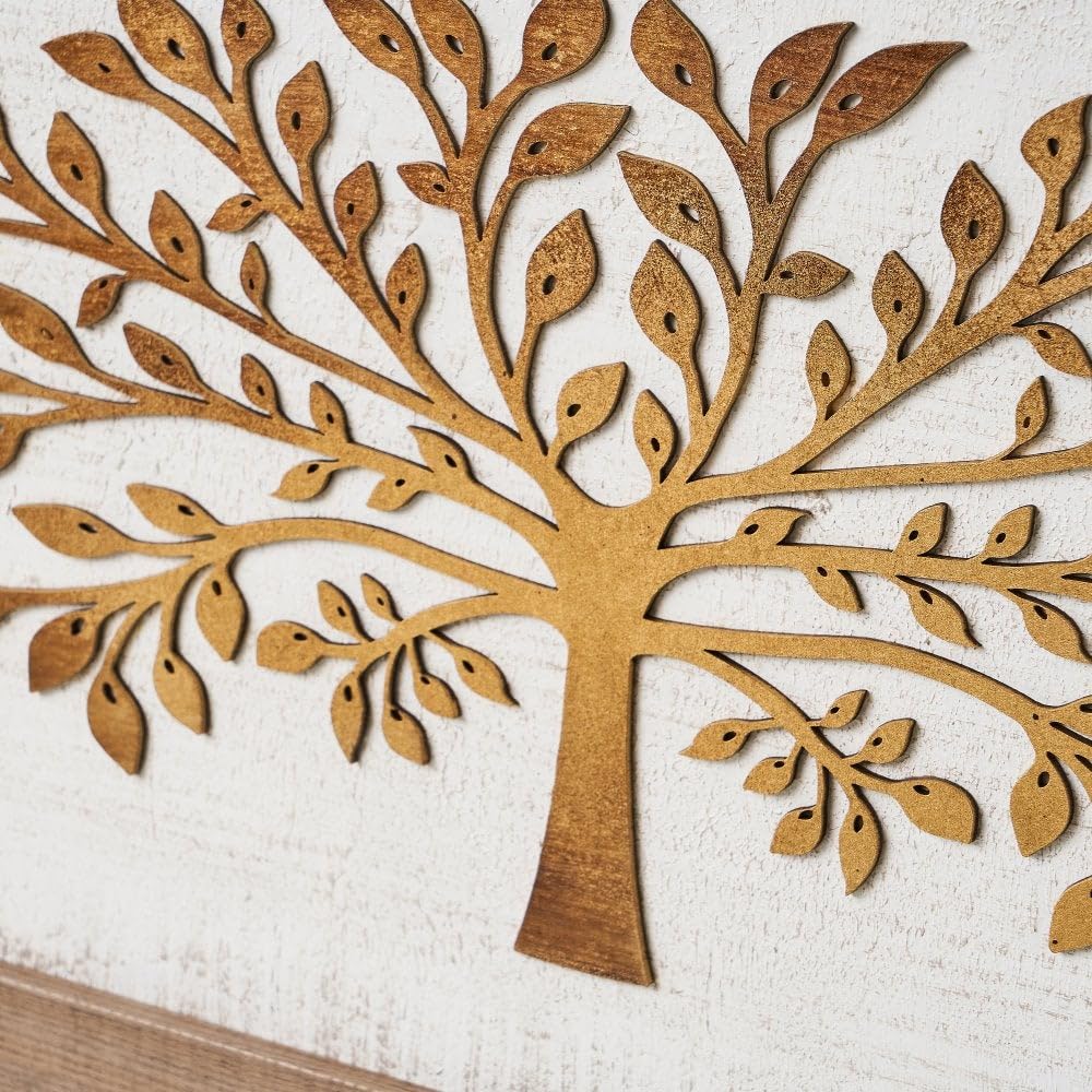 Quadro Albero Della Vita In Legno Di Betulla Da 4mm Di Spessore Da 30x30 Cm