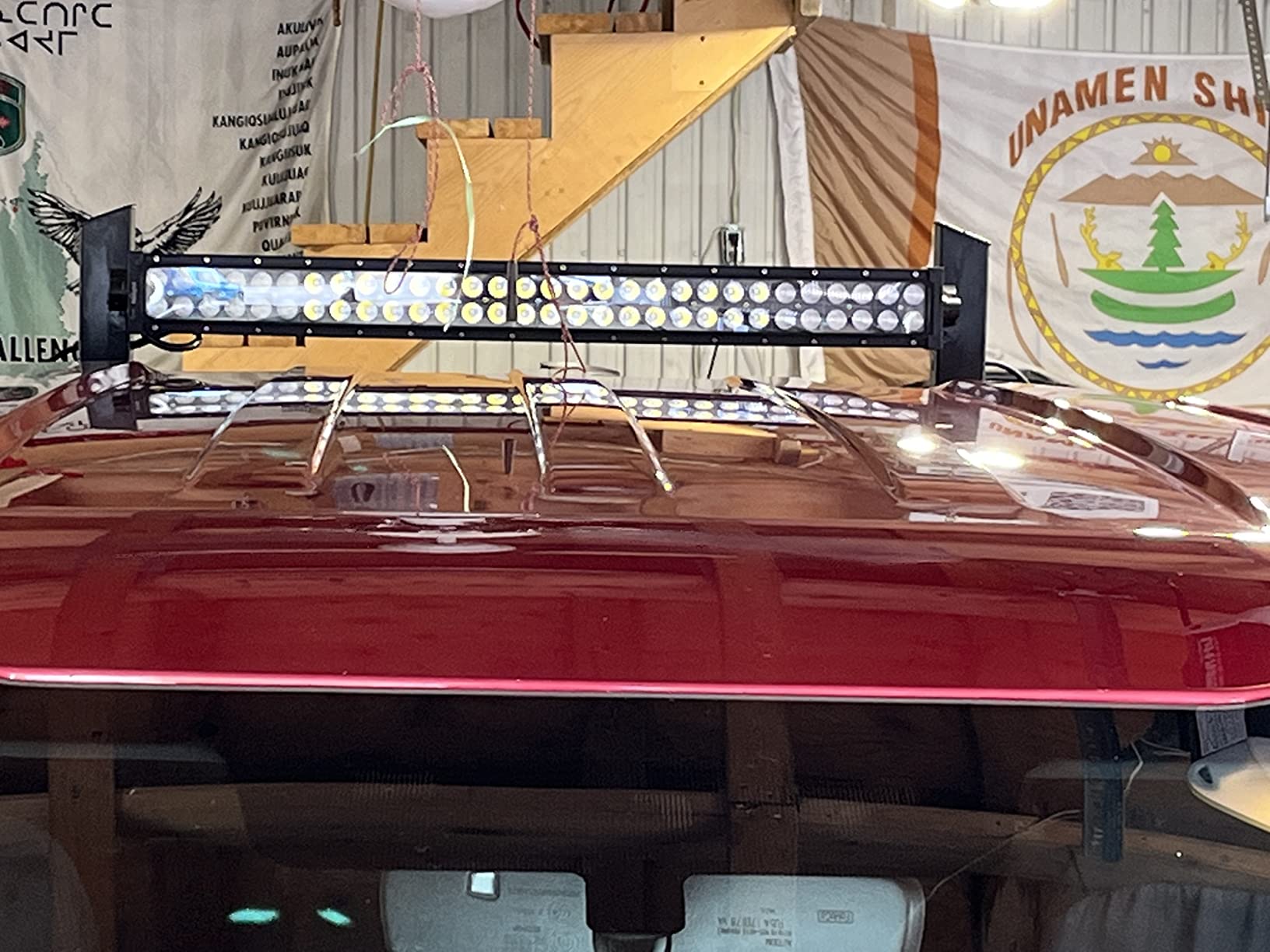Nilight - ZH410 32Inch 180W Curved LED Light Bar Work Light Spot Flood ...