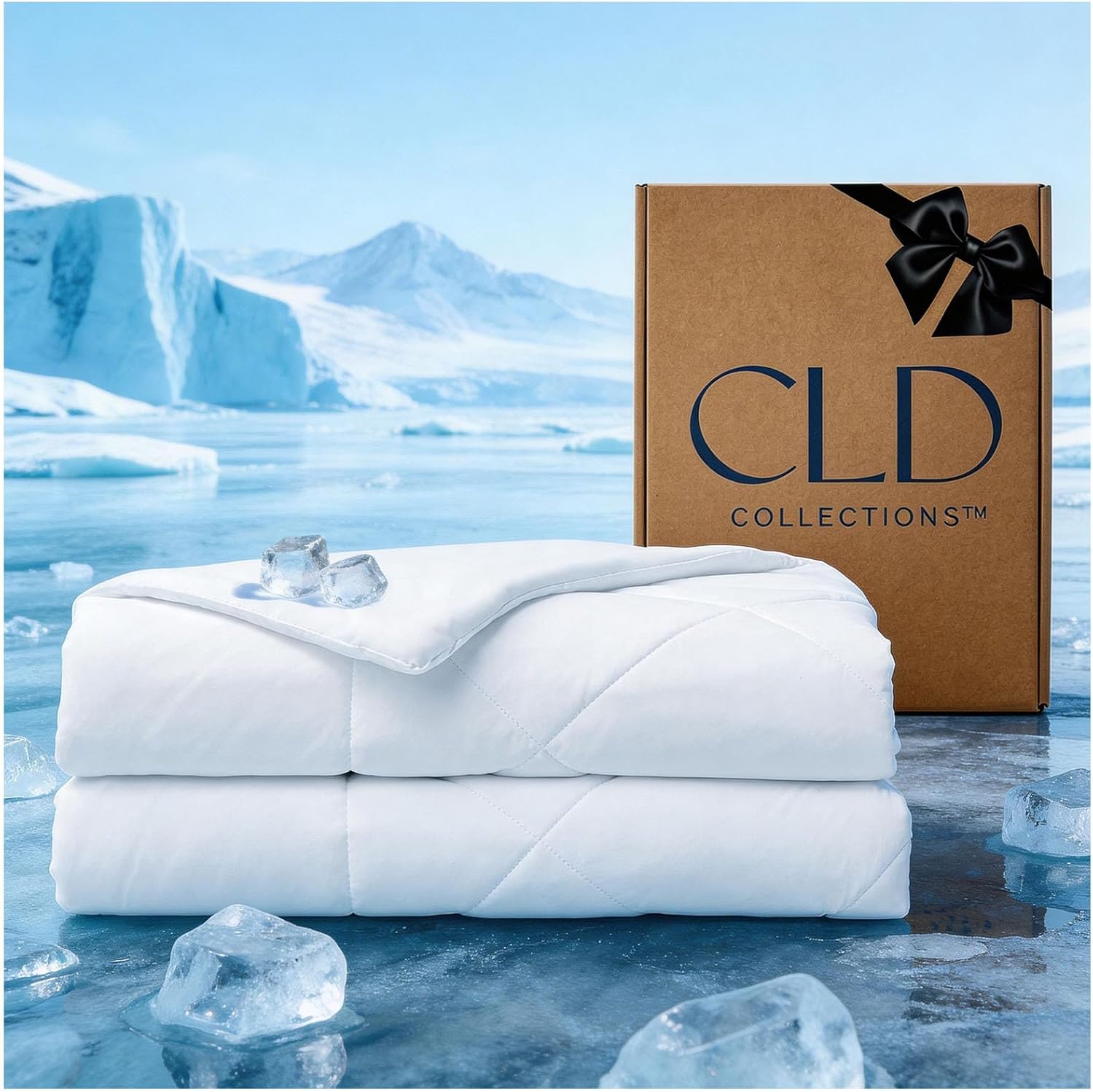 Cooling Comforter for Hot Sleepers Queen Size,All-Season Breathable Lightweight Blanket for Night Sweats, Soft Cool Touch for Bed, 90x90 Inches, Queen Size, Cool White