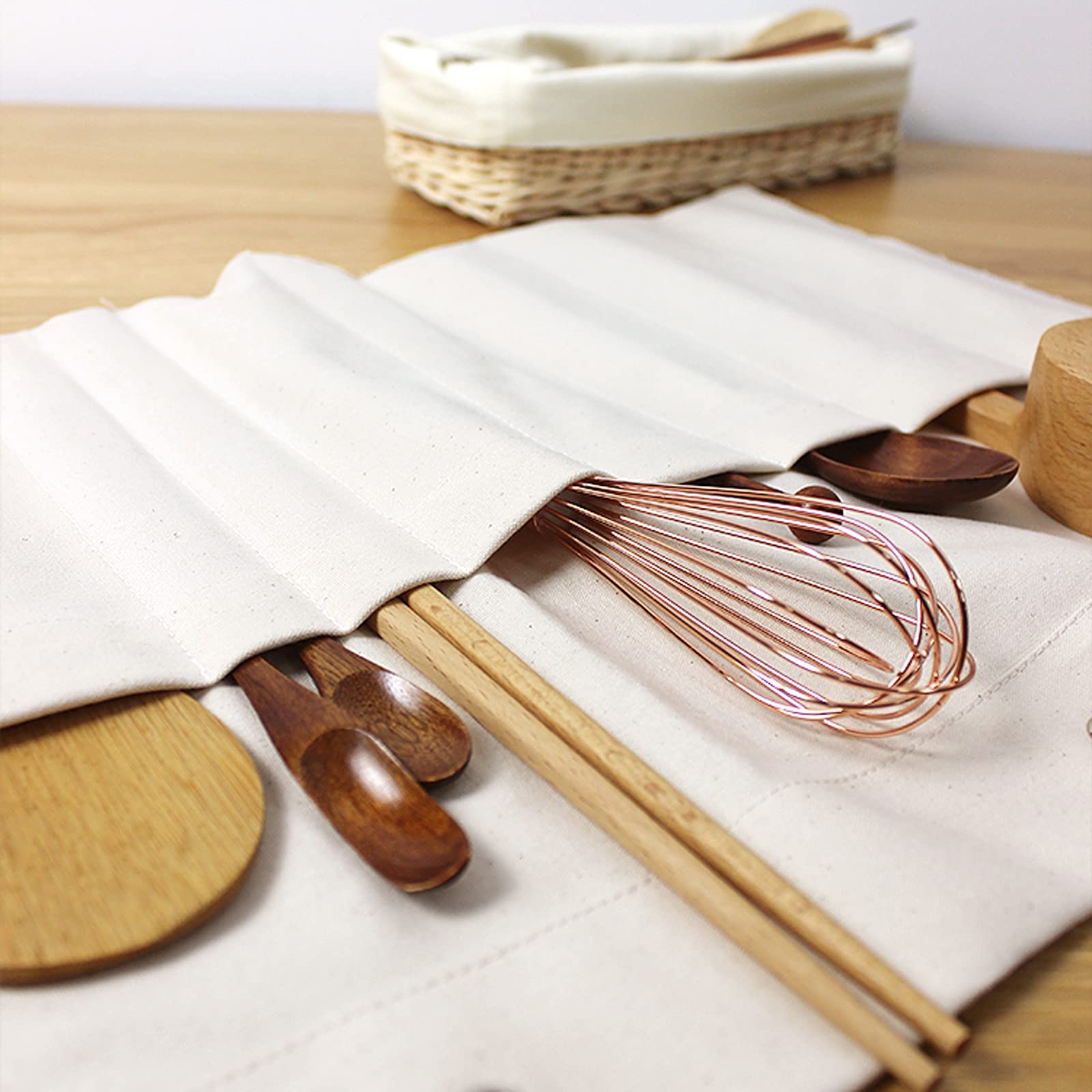 Wandaufbewahrung, Multifunktionale Hängetasche for Haushalt, Küchenutensilien, Aufbewahrungstasche, Canvas-Stoff, Wandaufhängung, Aufbewahrungstasche mit 11 Taschen