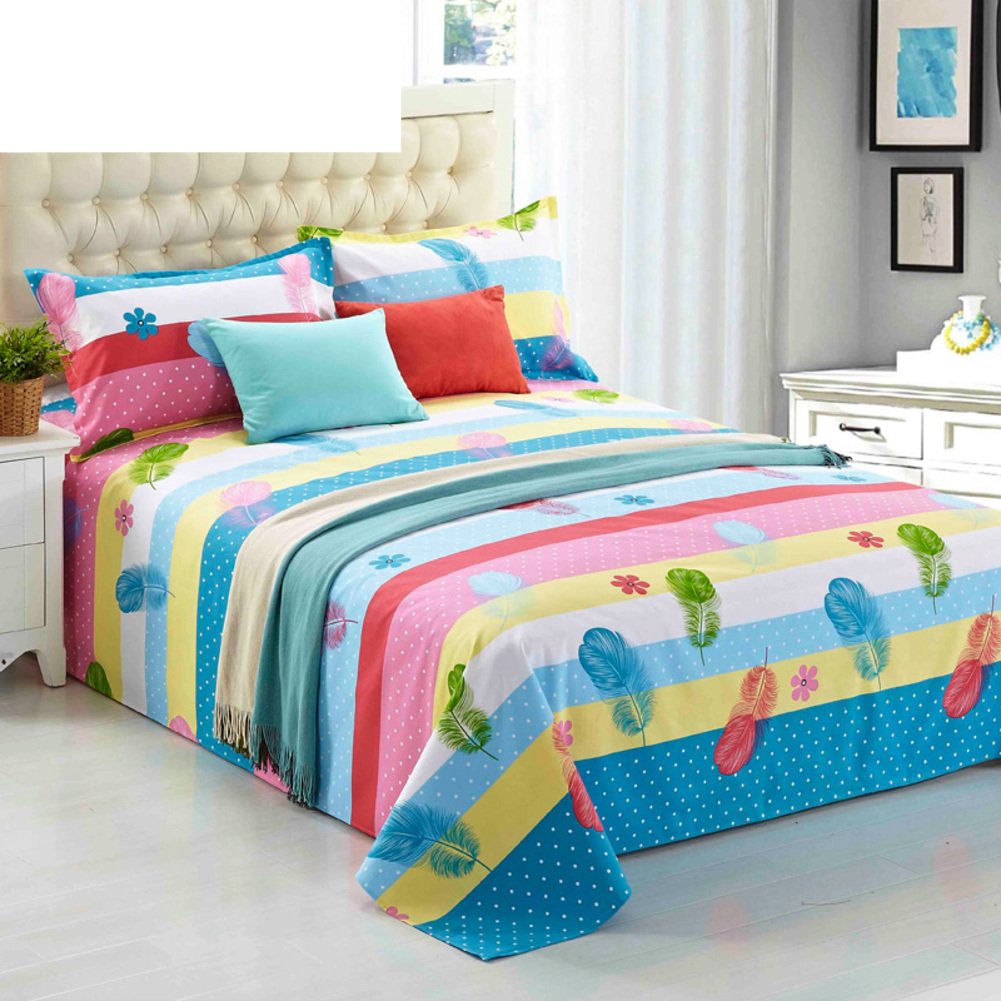 Grand drap de lit coton double épaisseur 250x230cm thermorégulateur