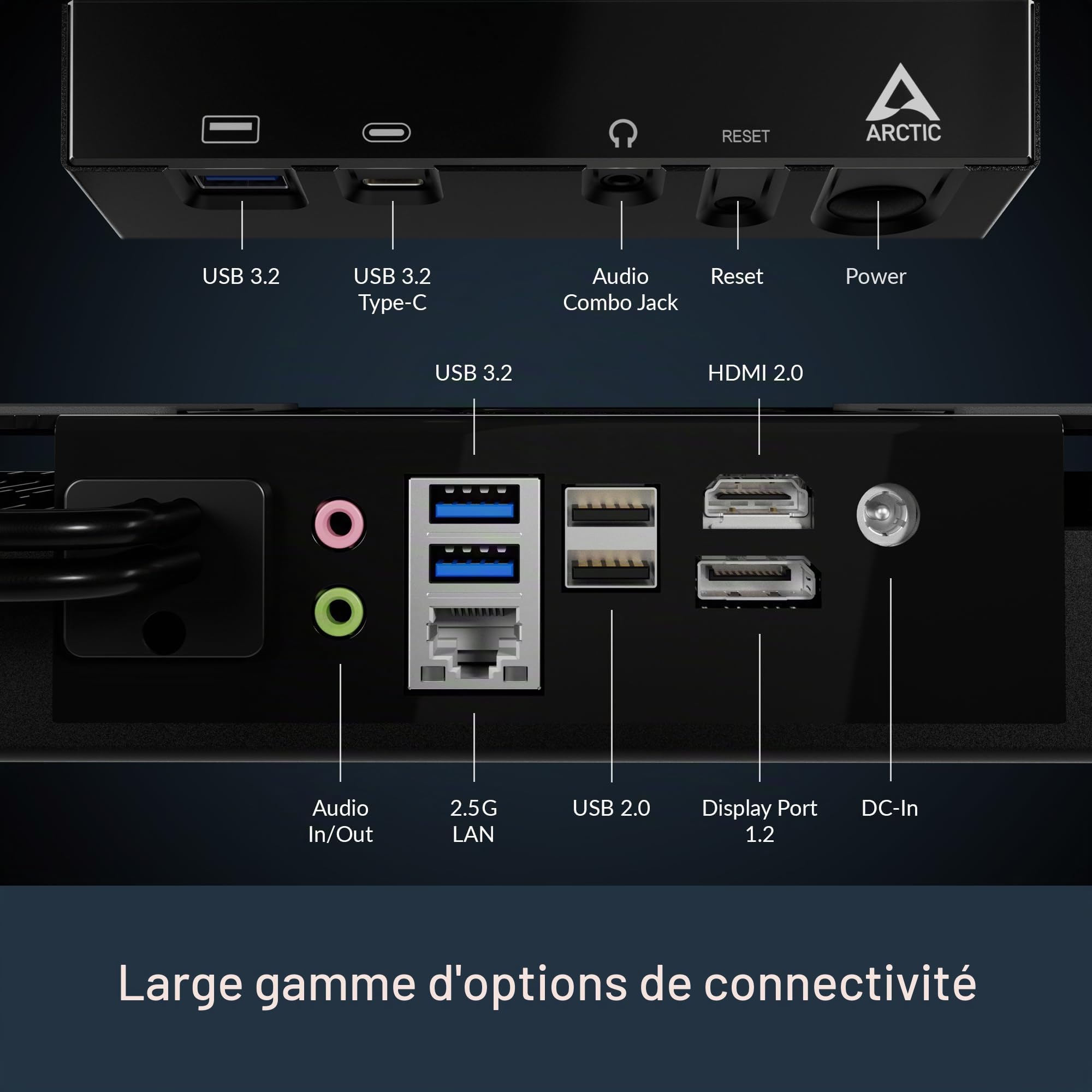 ARCTIC Senza 5700G No OS - PC Montage sous Table, Refroidissement Passif