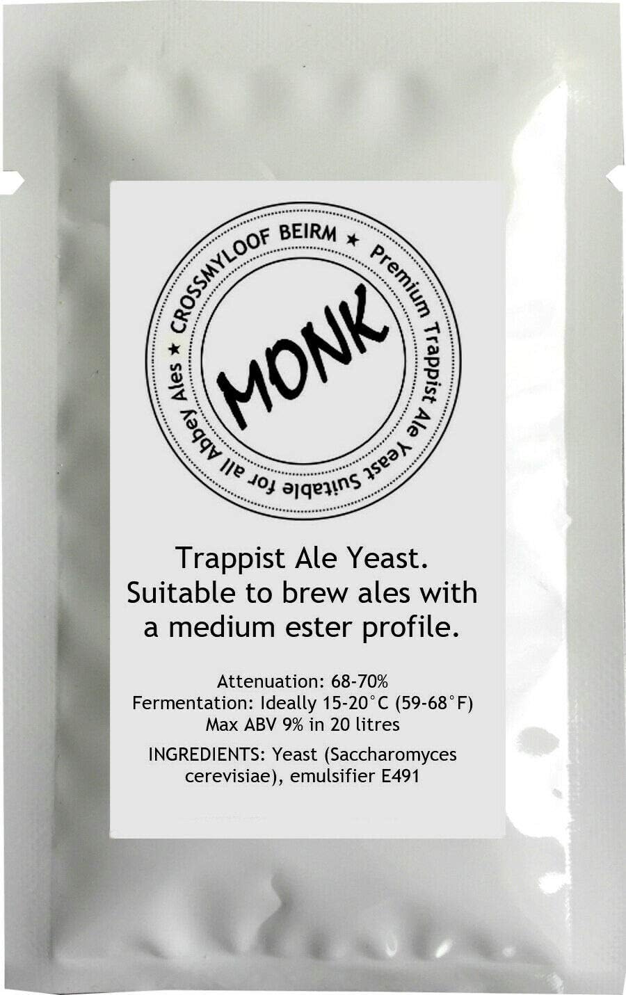 10g Home Brew Beer Yeast. Monk. Monastery Ale Yeast. Suitable to Brew