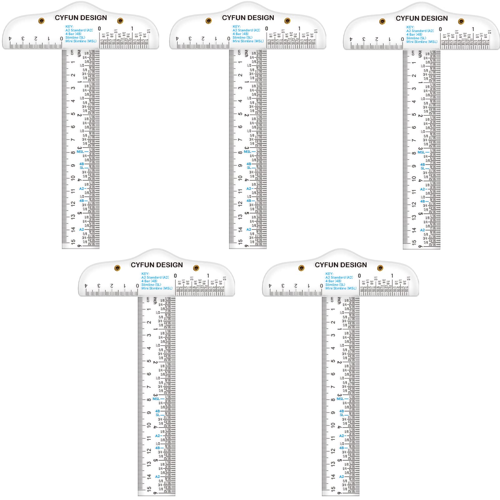 6 Inches Acrylic Clear T-Square Ruler,5 Pack,T Square Ruler,Transparent,T Ruler,for Crafting Drafting and General Layout Work Art Framing & Drafting Scrapbooking Crafting Arts Crafts Supplies Tools