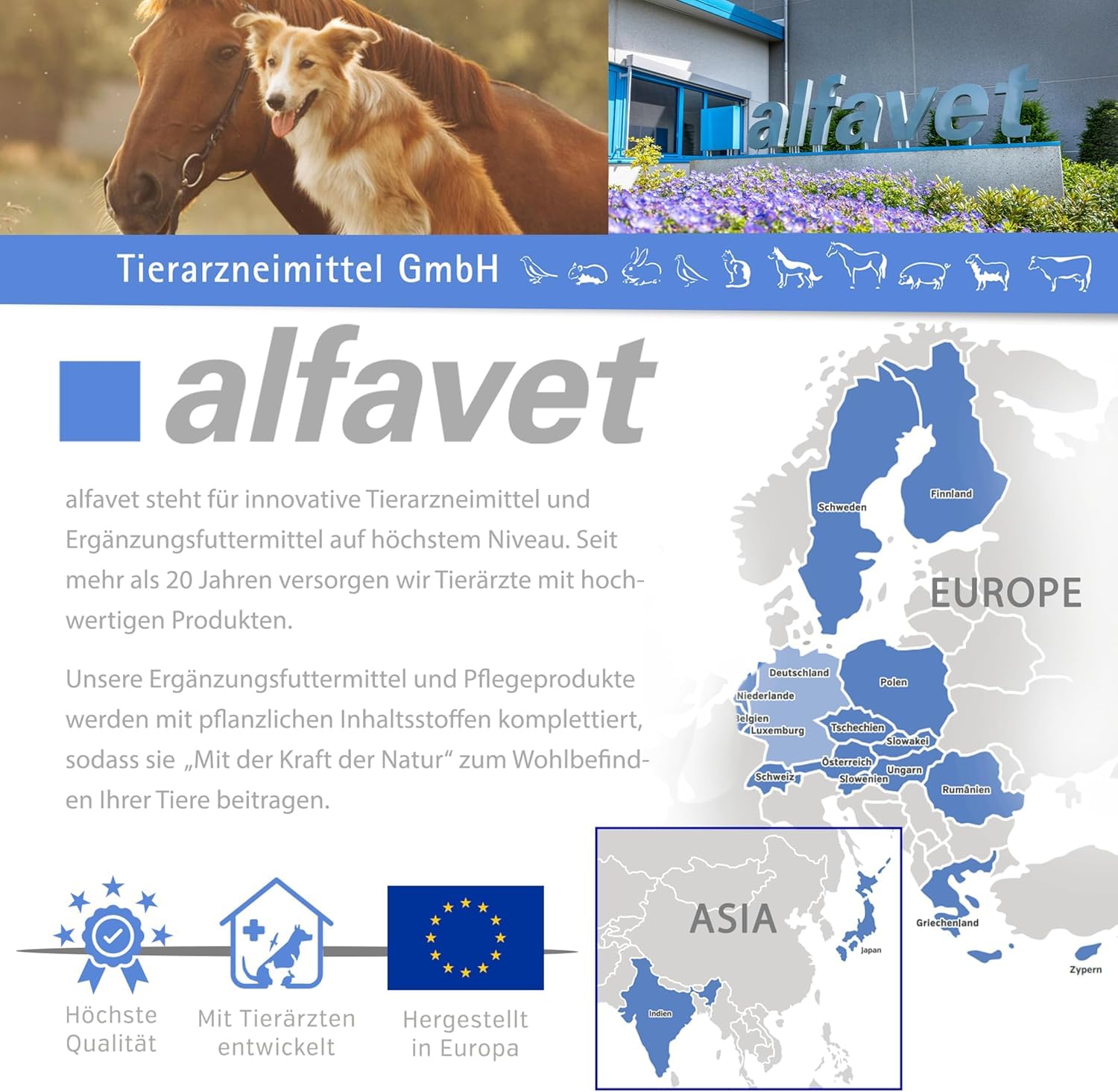 alfavet DuoTox Liquid Complément alimentaire aigu au charbon végétal et à la bentonite, pour soutenir le tractus gastro-intestinal chez les chiens, chats, petits animaux de compagnie, avec embout