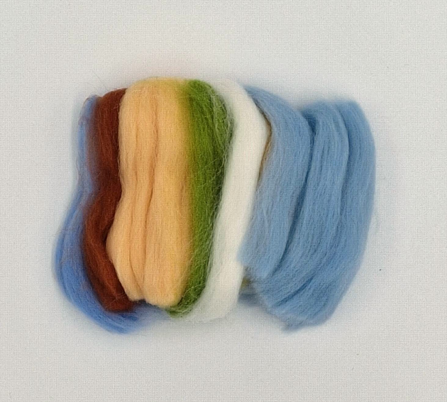Kit Feutrine Aiguilletée DIY Majami – Motif Plage Vue Sur Mer – Diam. 18 Cm – Loisirs Créatifs Relaxants