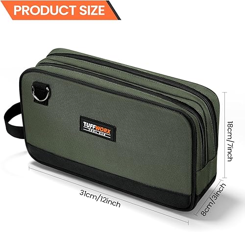 Miniatura 2 de Bolsa de herramientas, bolsa de almacenamiento de doble compartimento (gris)